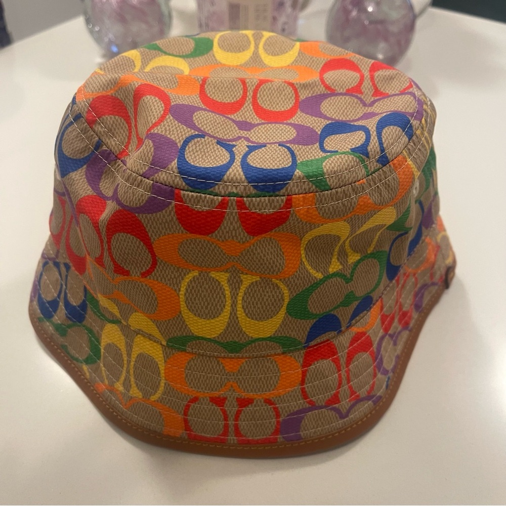 Coach’ Multi Colour Signature Bucket Hat - Picture 5 of 10